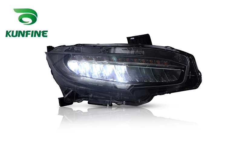 KUNFINE стайлинга автомобилей головной светильник в сборе для Honda Civic светодиодный