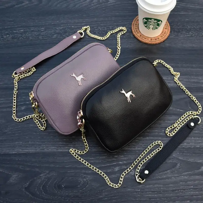 100% Сумки из натуральной кожи Новое поступление 2021 женские мини сумки мессенджеры