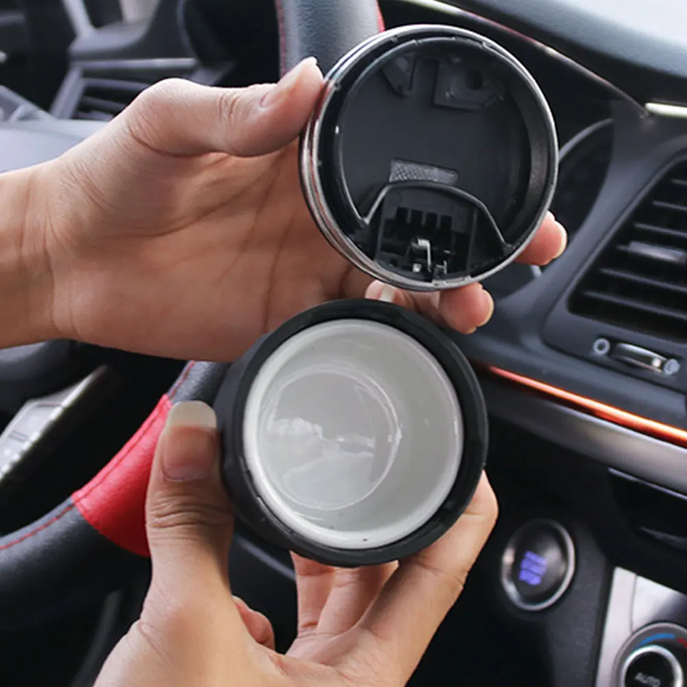 Портативная автомобильная пепельница со светодиодный светильник кой сигаретная