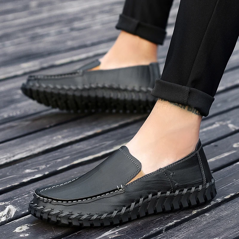 

Мужская обувь для отдыха; коллекция 2029 года; Роскошная брендовая мужская повседневная обувь из натуральной кожи; Sepatu Pria; Мужская обувь для в...