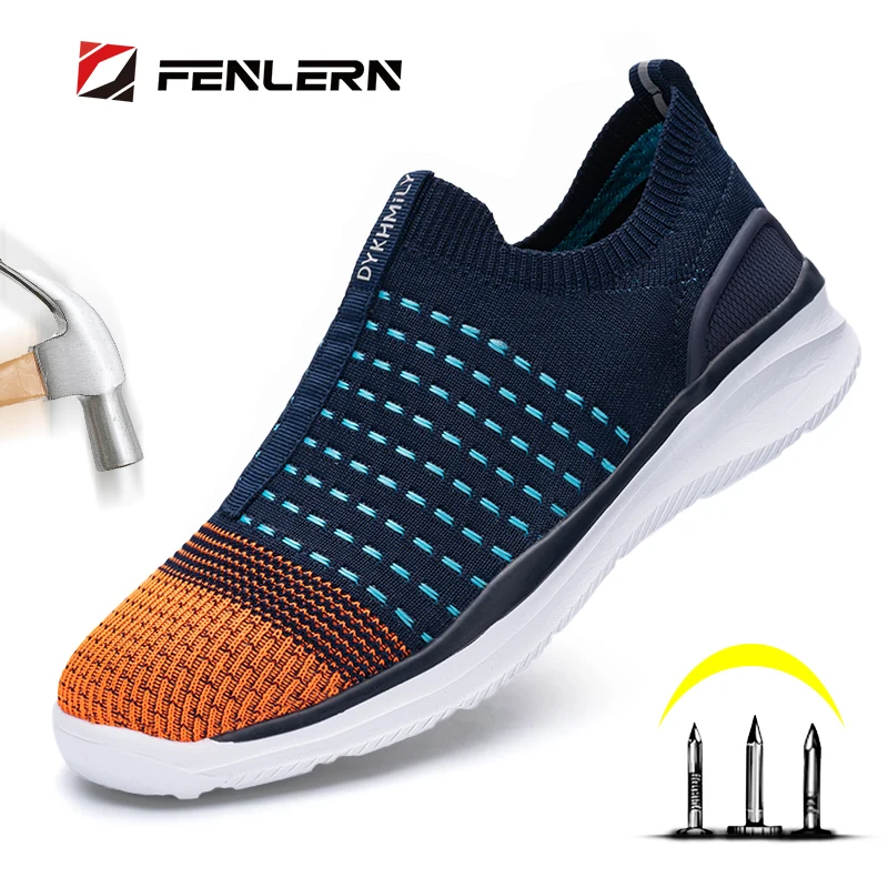 

Safety Shoes Men Women Work Shoes Steel Toe Cap Puncture-Proof Footwear Lightweight Breathable Sneakers Unisex