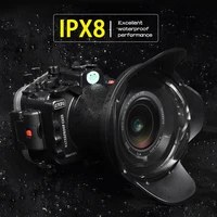 seafrogs ipx8 waterproof underwater diving camera case for sony a7r4a with dome port