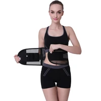 logo print waist trimmer belt lumbar back support gym fitness weightlifting belt adjustable abdominal elastic waist trainer