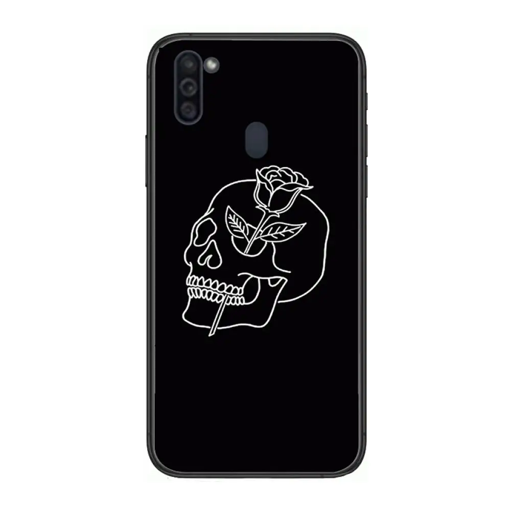 

Shockproof Delicate Mobile Phone Case Hull For Samsung Galaxy M 10 20 21 31 30 60S 31S Black Shell Art Cell Cover TPU