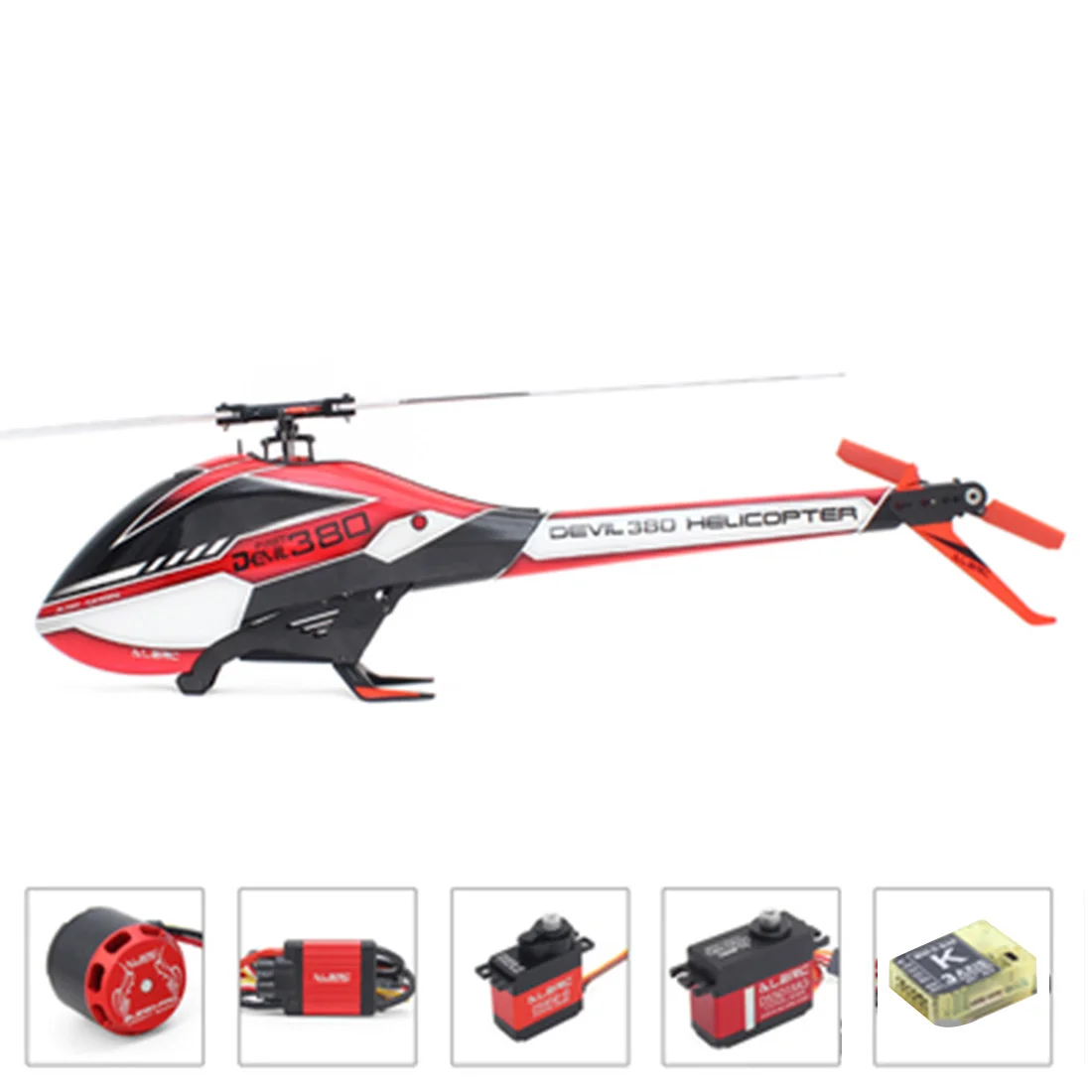 

ALZRC - Devil 380 FAST FBL Super Combo RC Helicopter with DS452-S CCPM DS501MG Servo MINI K-BAR V2 3-Axle Gyro System