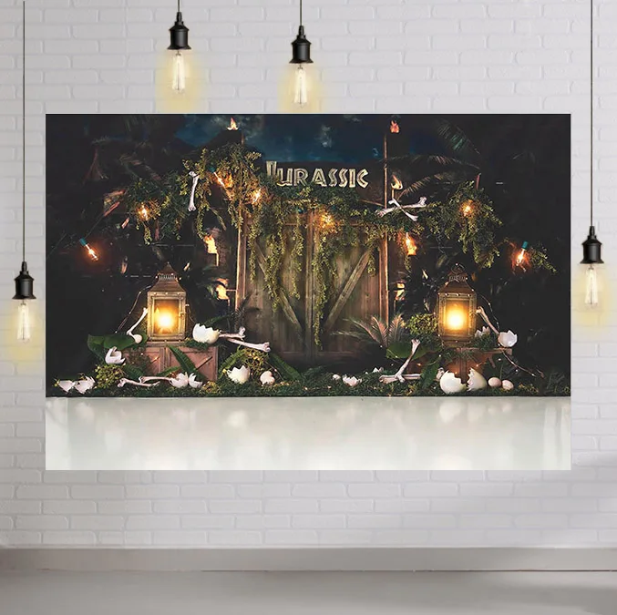 

Dinosaur Backdrop Jurassic World Jungle Forest Birthday Newborn Photography Backgrounds Photo Studio Photocall Photozone