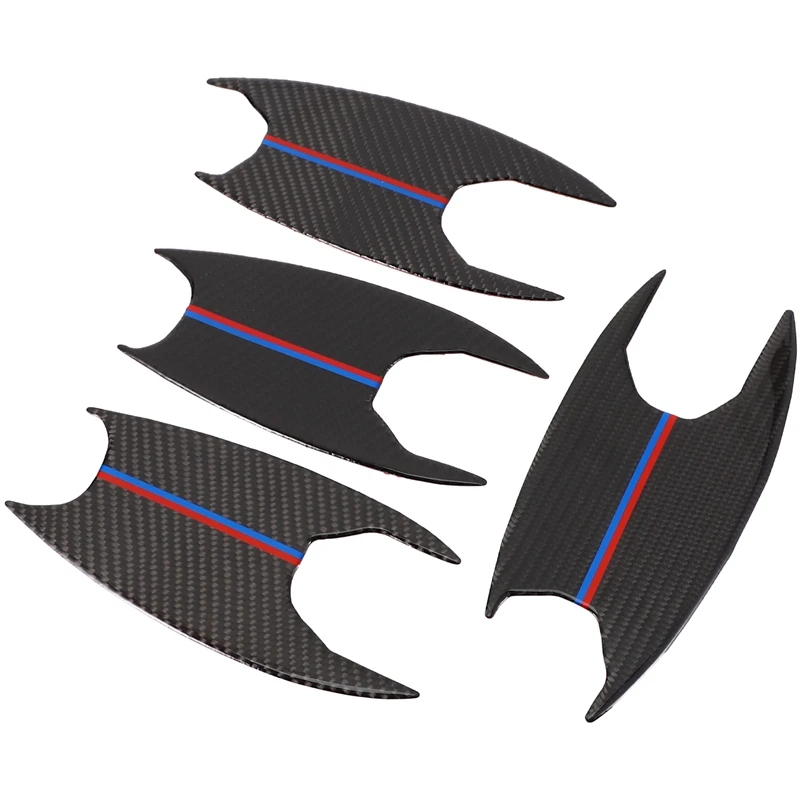 4 шт. новинка внешняя дверная ручка из углеродного волокна Накладка для BMW 3 серии