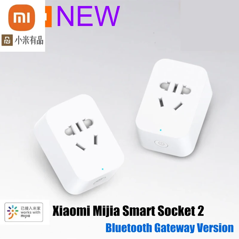 

Умная розетка Xiaomi Mijia Smart Socket Plug 2 версия Bluetooth шлюза Wi-Fi беспроводной адаптер для домашнего мобильного телефона приложение для мобильного те...