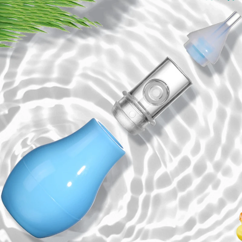 

Infant silicone nasal aspirator pump type neonatal cold nasal mucus cleaner antibackflow baby nasal aspirator safe and non-toxic