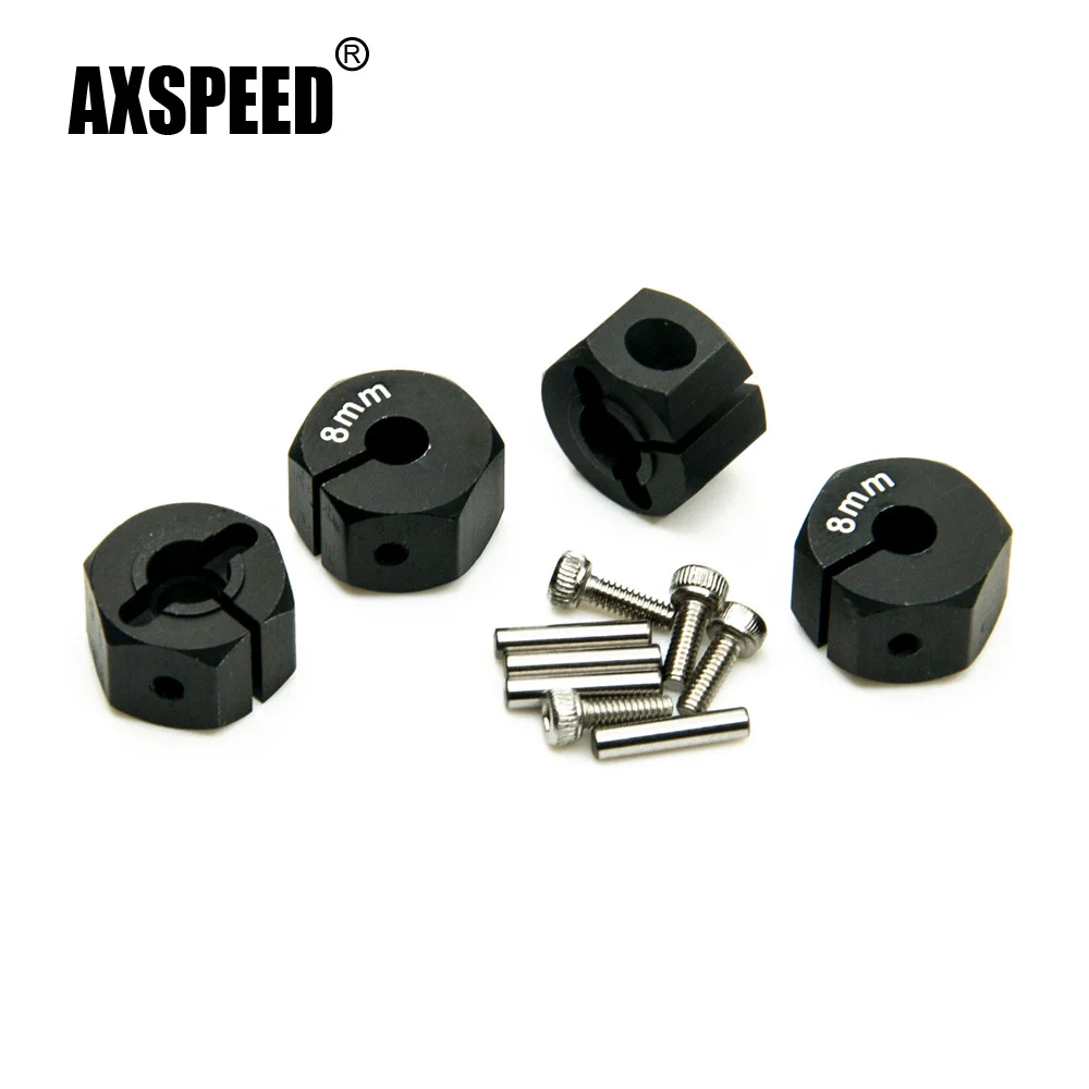 AXSPEED черный/красный алюминий толщиной 8 мм шестигранный привод колеса с штифтами