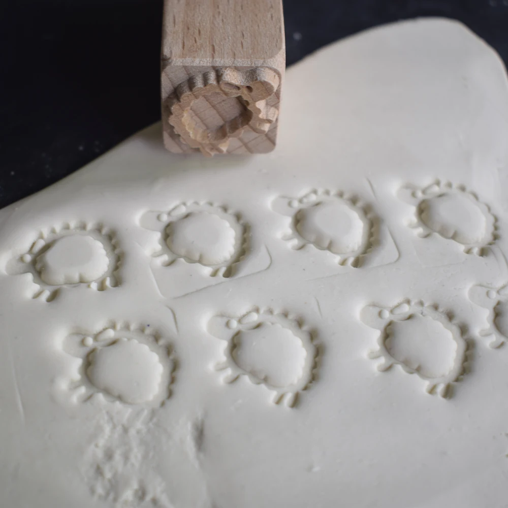 Деревянный штамп Diy рельефная скульптура модель Керамическая керамика Полимерная глина инструменты деревянные штампы - Цвет: mianyang