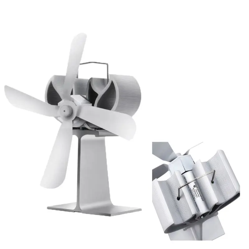 

28EB 4 Blades Heat Powered Stove Fan for Wood Fireplace Log Burner Quiet Eco Friendly