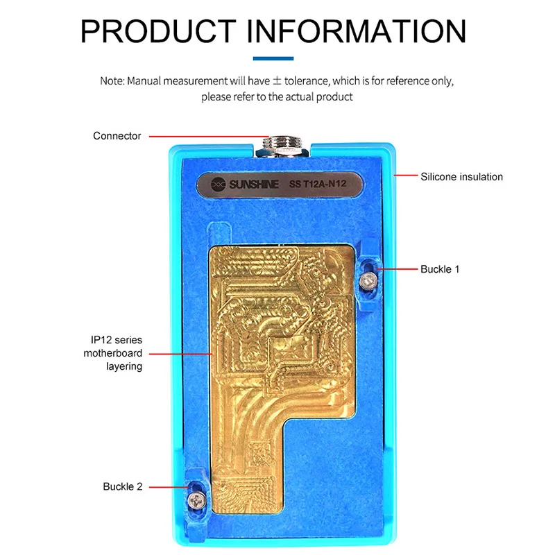 SUSHINE T12A- N12 Машина для нагревания материнской платы для iPhone 12-й серии Mini Pro Max Мобильный телефон Ассистент по ремонту.