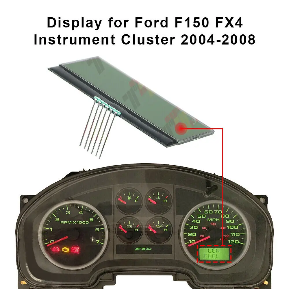 Инструмент кластер одометр ЖК-дисплей экран для Ford F150 FX4 FX2 XLT XL STX 2004-2008 |