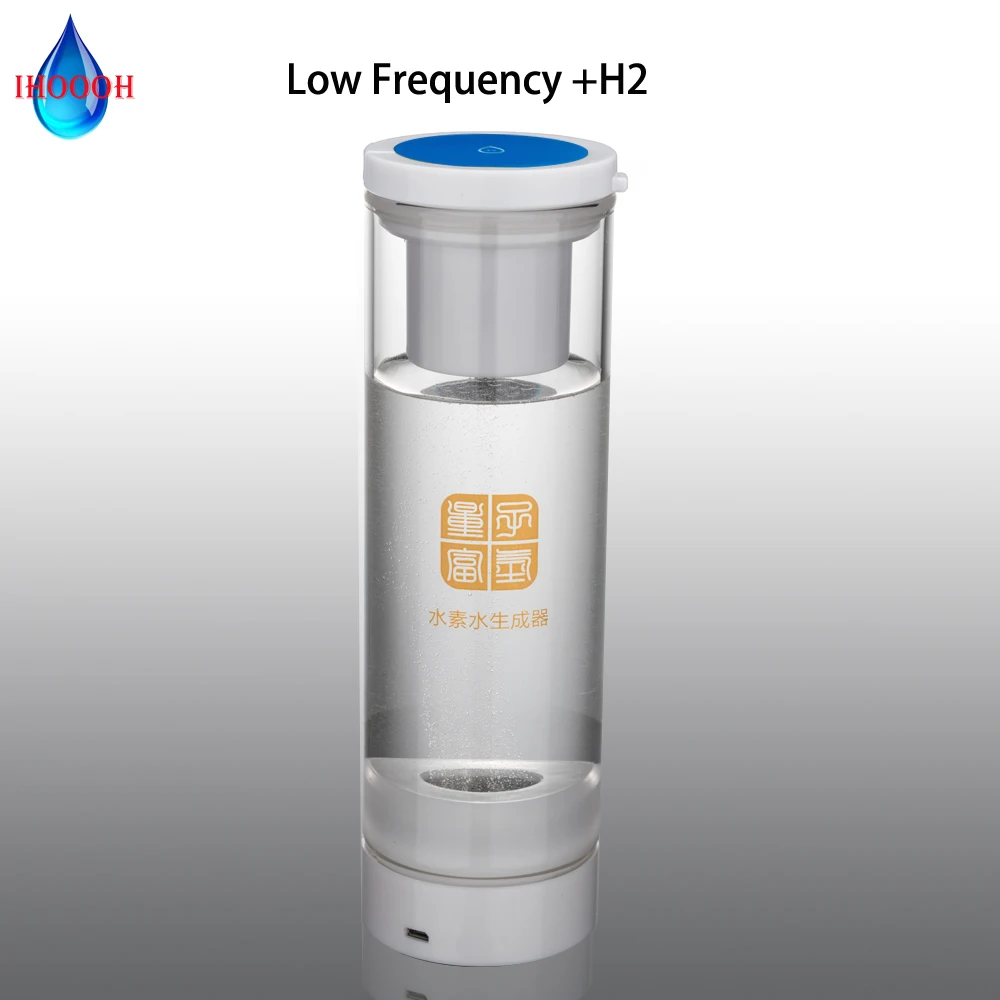 

Electrode Hydrogen Generator H2 Anti-Aging And MRETOH Low Frequency Hertz Water Bottle Helping Treat Chronic Diseases 500ML