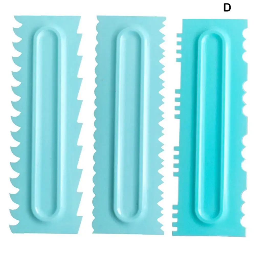 Новый 3 шт/набор пластиковый скребок для торта кухонные лопатки помадки шпатель