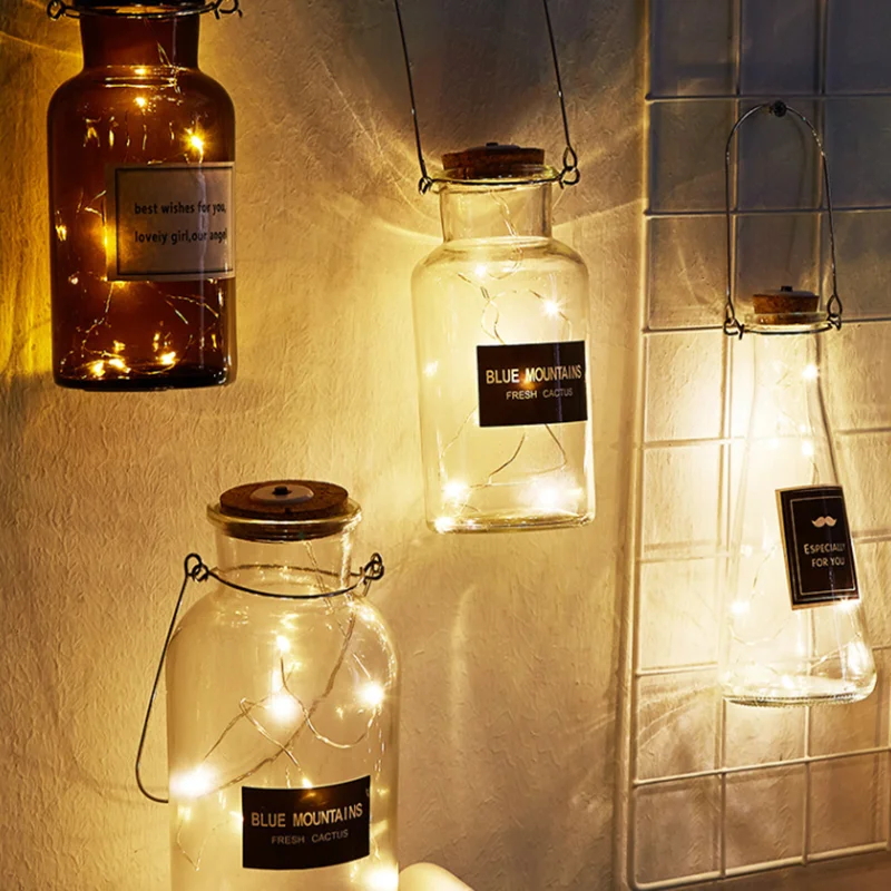 Декоративные бутылек светодиодный светильник пробка бутылки подвесной потолок