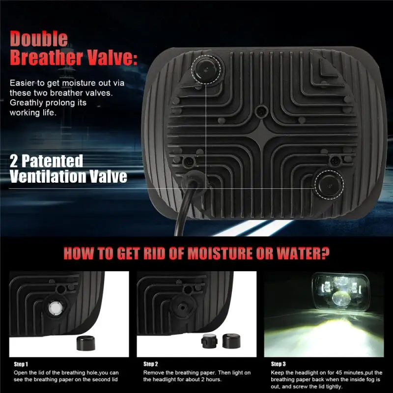 

Car LED Worklight 250W Work Light 6000K Light Interior LED 5x7 Inch LED Headlight Spotlight Car Headlight Bright IP67 LED Bulbs