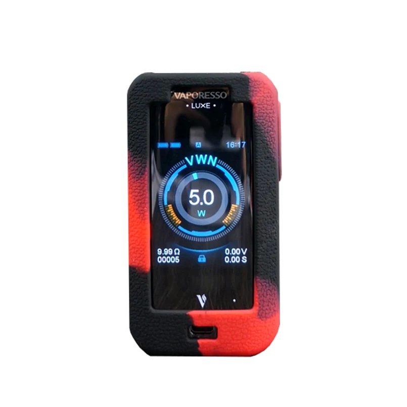 Black Red gel no mod Силиконовый чехол для Vaporesso Lux 220W TC Kit, чехол для кожи, гелевая оболочка, подходит для Vaporesso Lux 220W Mod shield - Цвет: Black Red gel no mod