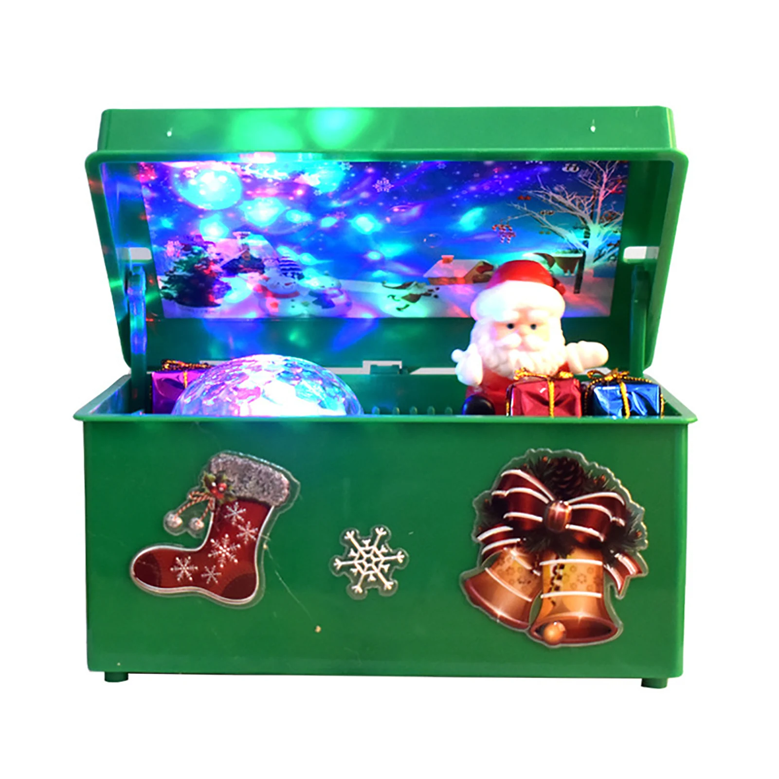 

Handmade Music Box Christmas Music Box Desktop Ornaments Musical Box Gift For Children Christmas New Year Party Decoration