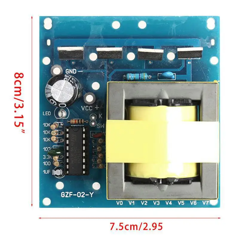 Инвертор 500 Вт повышающая плата трансформатор постоянный ток 12 В/24 В в переменный