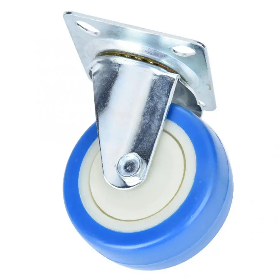 4 шт./компл. ПВХ Caster Light Тип 3 дюйма одиночные колесики для вала 40 кг Подшипник