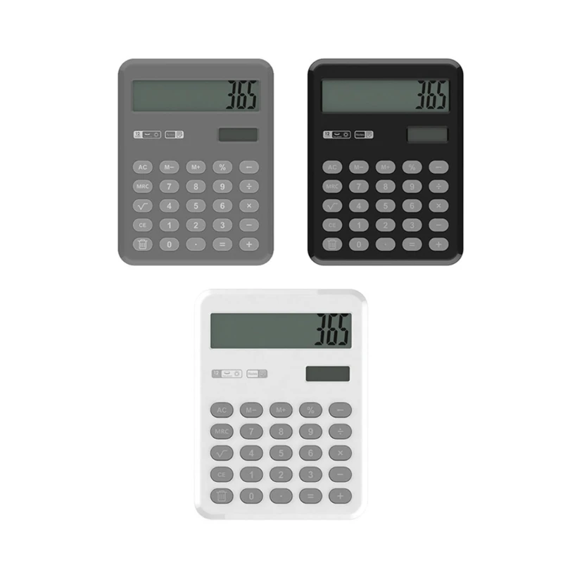 

2021 Handwriting Board Calculator Pull-out 12-digit Dual Power Solar Supply Calculator Compact Portable Large-screen