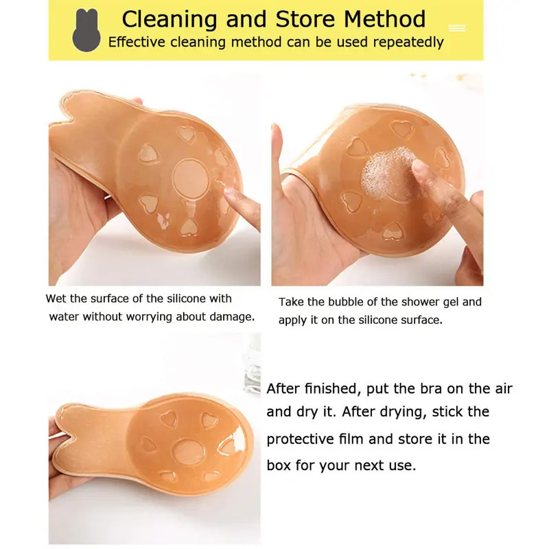 Women Strapless Women's bra Sexy Bras For Women Bralettes Nipple Cover Invisible Silicone Bra Seamless Push Up Adhesive
