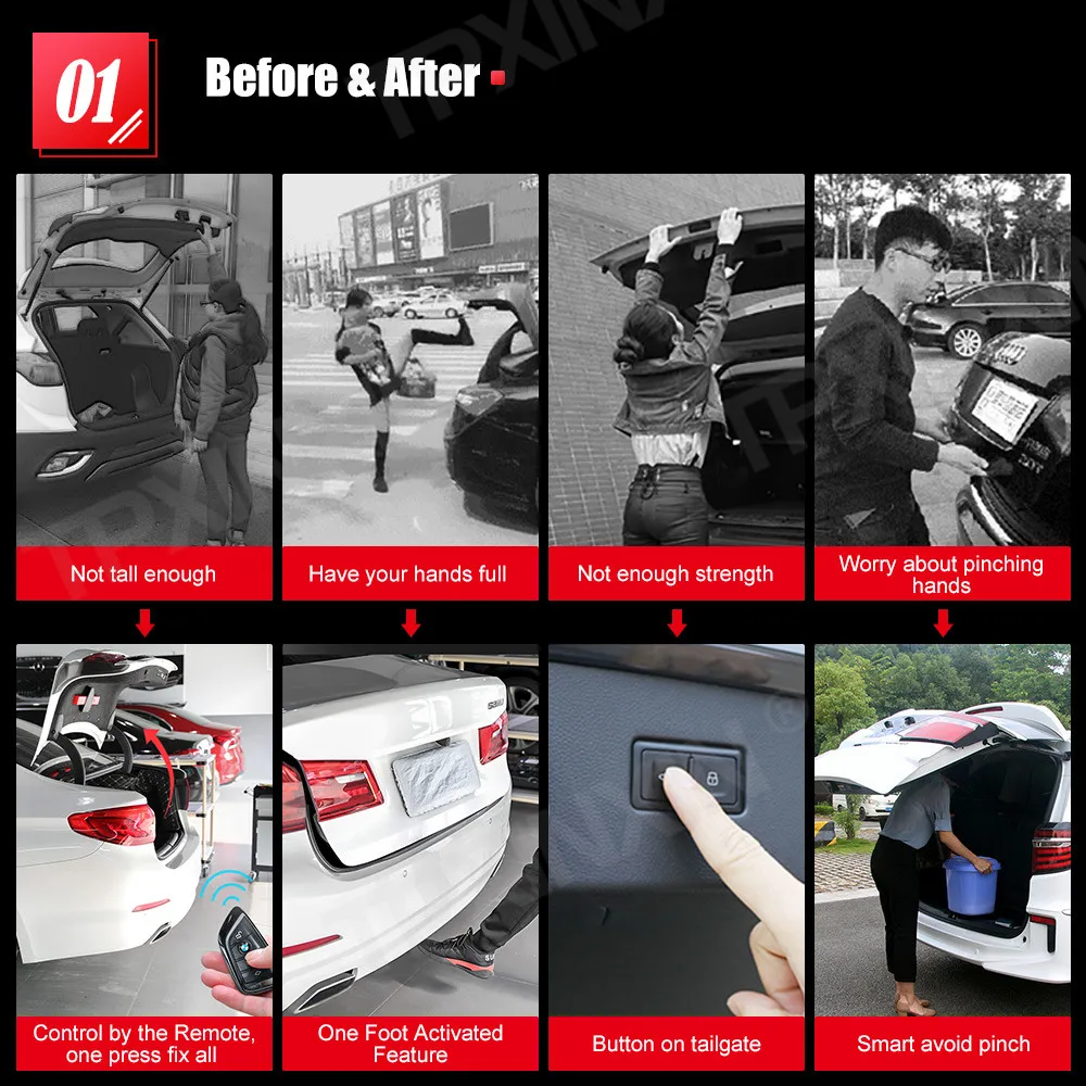 Простой в установке умный автоматический электрический подъемник задней двери