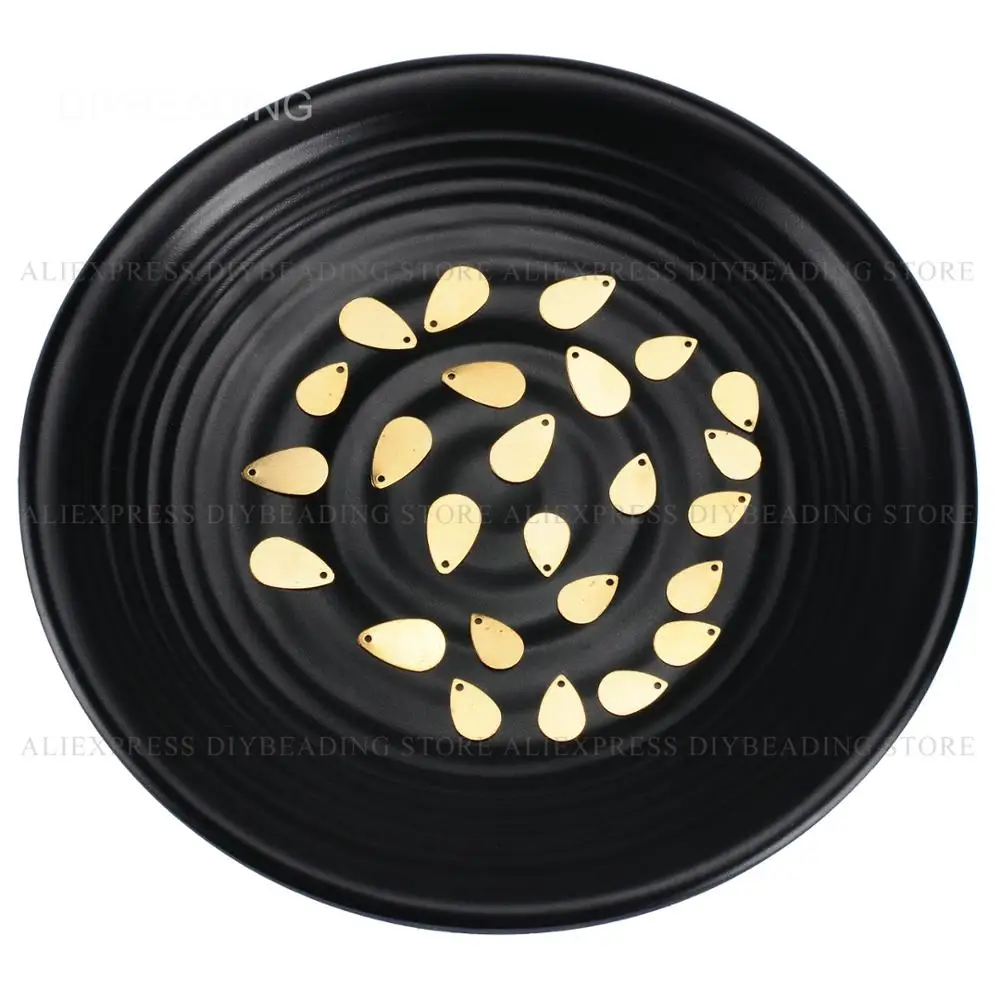 100 1000 шт латунные тонкие штампованные очаровательные пустые этикетки в форме