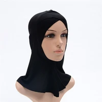 modal full cover muslim underscarf women cross inner cap for hijab islamic wrap head hat female headscarf turban femme musulman