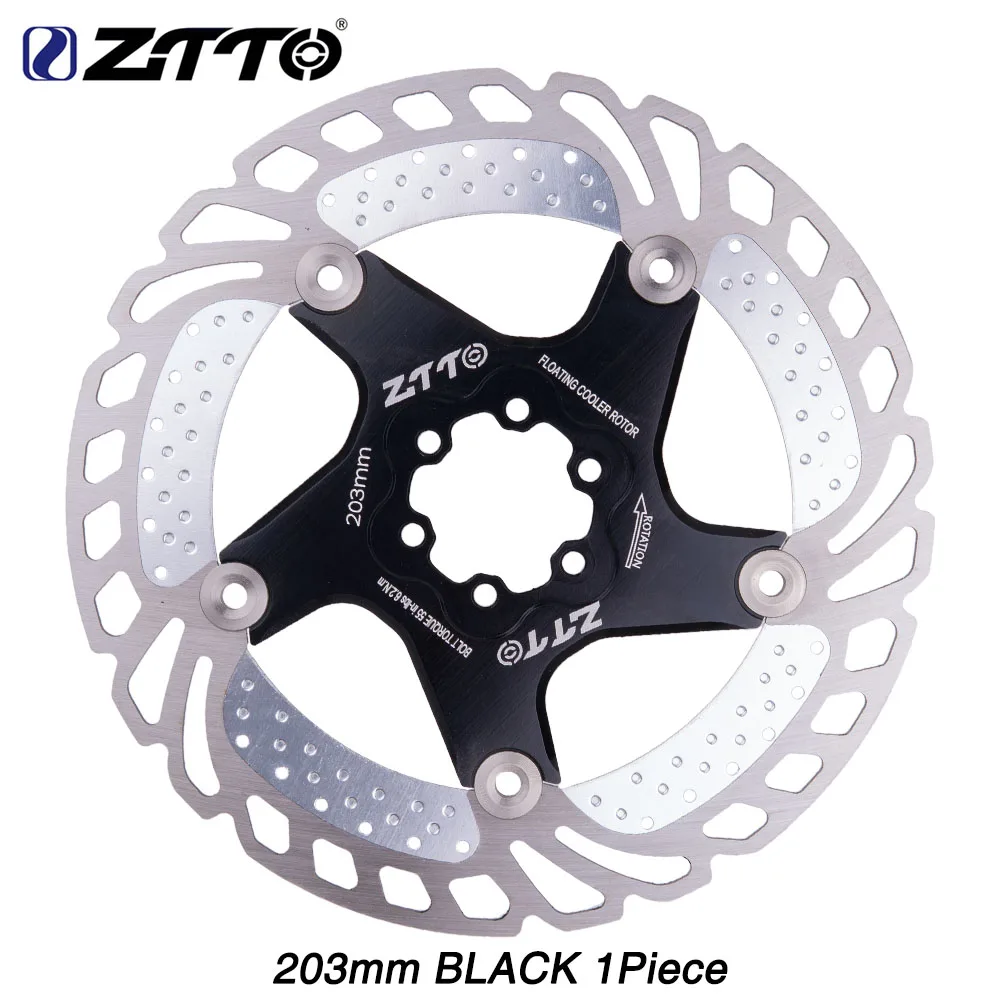 ZTTO Bicycle Brake Cooling Disc Floating Ice Rotor For MTB Gravel Road Bike 203mm 180mm 160mm 140mm Cool Down vs RT99 RT86 | Спорт и
