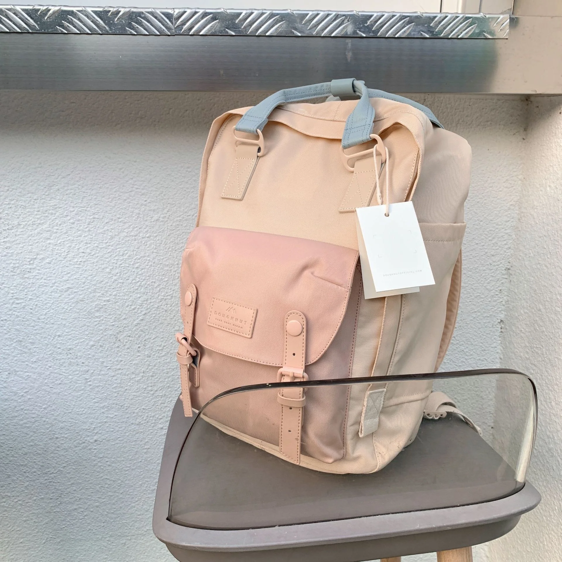 

Doughnut doughnut waterproof nylon backpack makaron classic nature Student Backpack