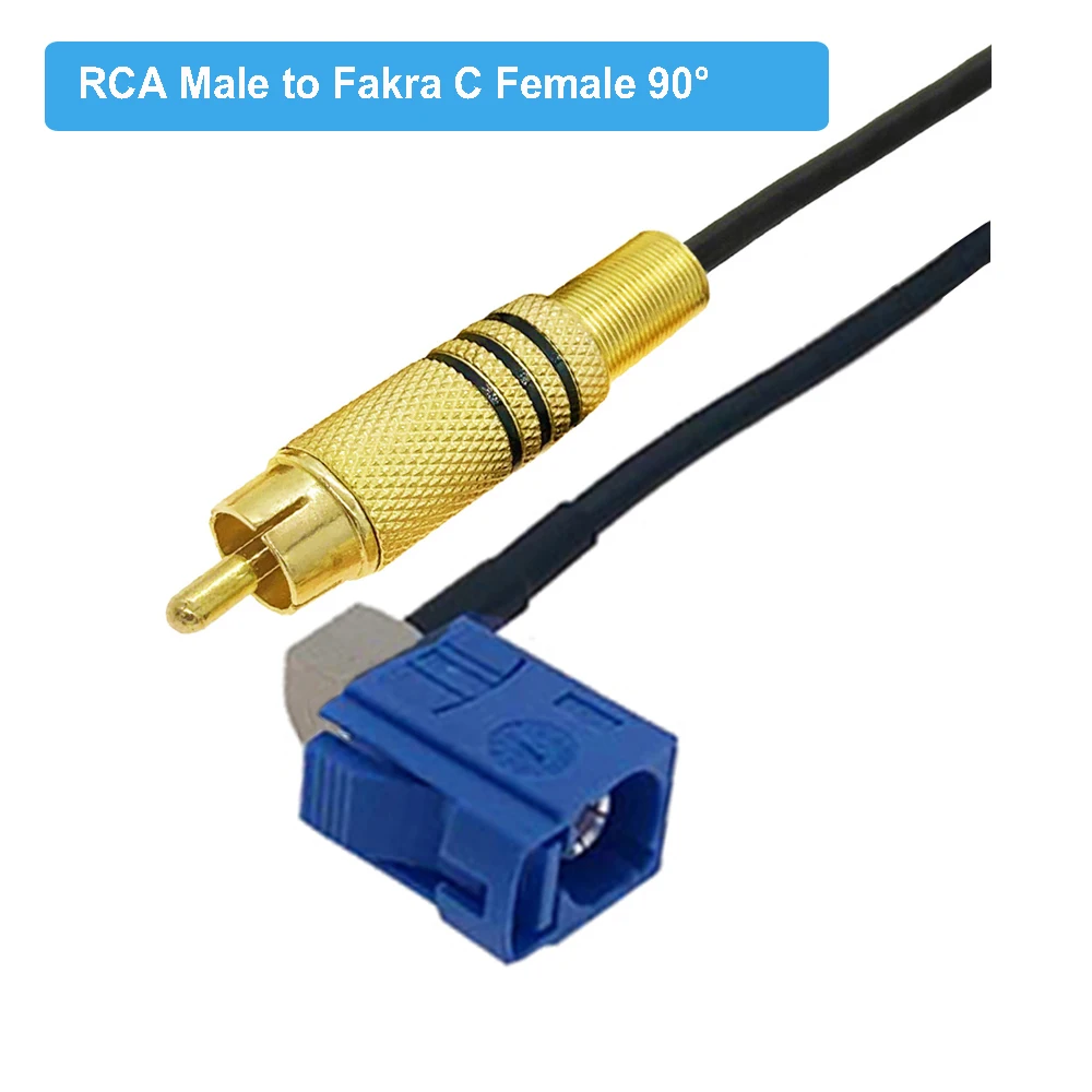 Коаксиальный Fakra C штекер-штекер RCA штекер GPS видеокабель адаптер для автомобиля