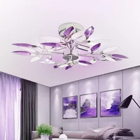 new modern led leaf chandelier light stylish tree branch chandelier lamp for kitchen living room children room loft bedroom