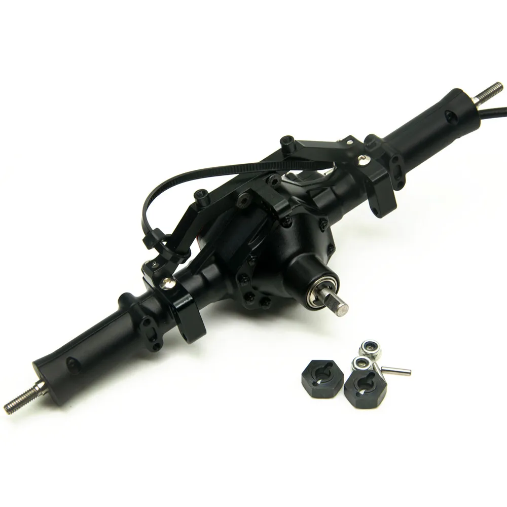 Задняя ось AXSPEED из алюминиевого сплава с замком 4WD для 1:10 Axial SCX10 CC01 F350 обновленные