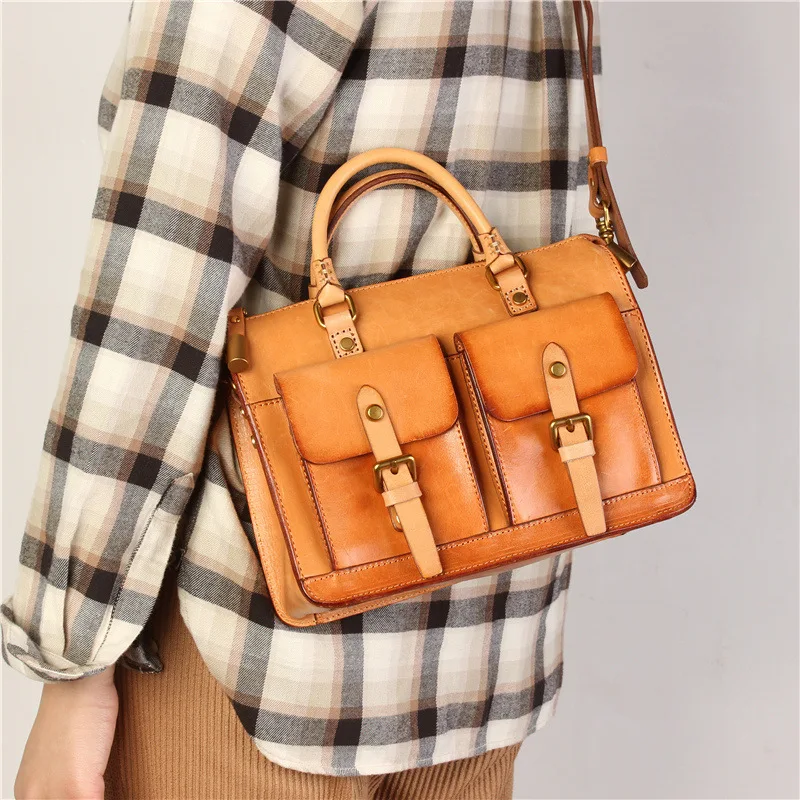 First layer veg-taned 2021 women designer crossbody bag female luxury messenger bag