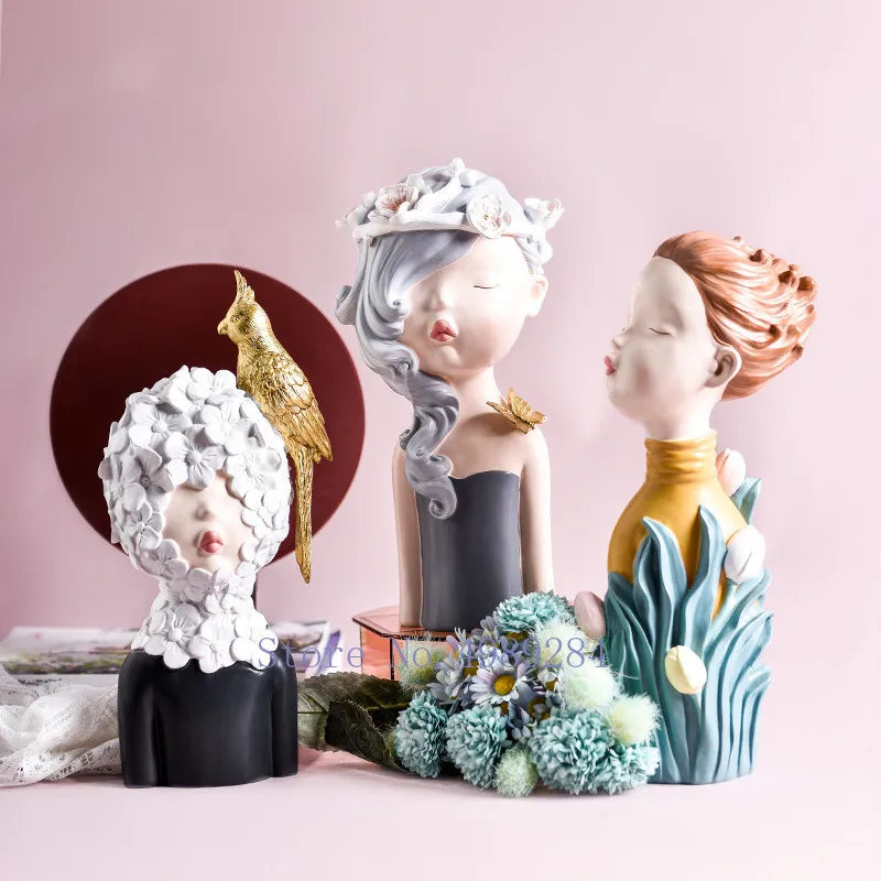 Креативные изделия из смолы украшения для милой девушки абстрактные птица