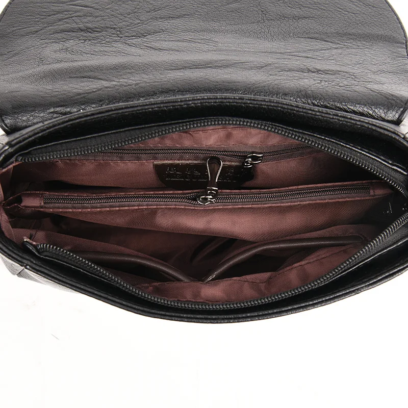 

Fashion Rivet Bag Lady Shoulder CrossBody Bags For Women Messenger Bags Soft Genuine Leather Women's Handbags Bolsas Feminina