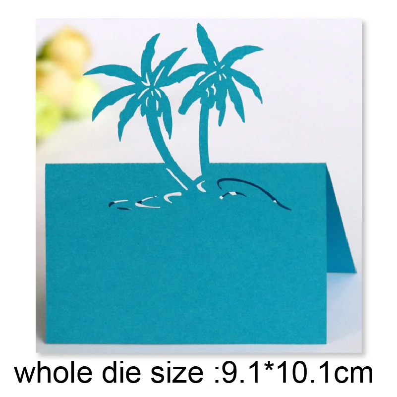 Металлические режущие штампы кокосовое дерево 2020 новая срезанная форма для