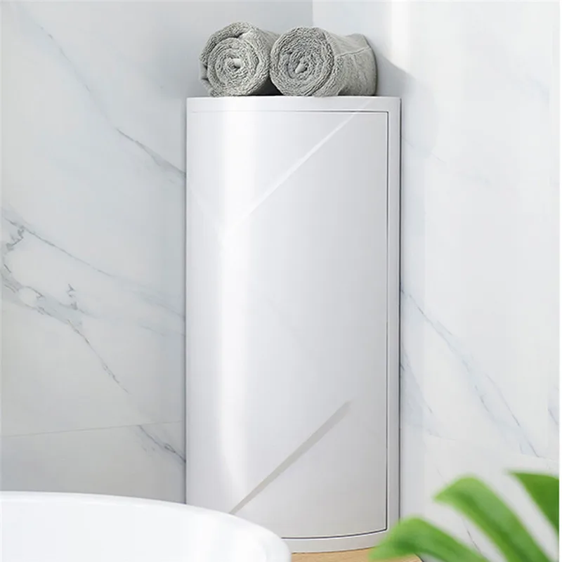 Rotatable bathroom shelf Plastic Storage Rack kitchen punch-free suction wall large storage Box Free Punching Bathroom Accessor | Дом и сад