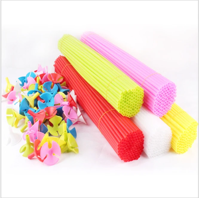 Accesorios para globos de 40cm, juego de 1000 palos con tazas, suministros para fiestas, decoraci&oacute;n, palos-0