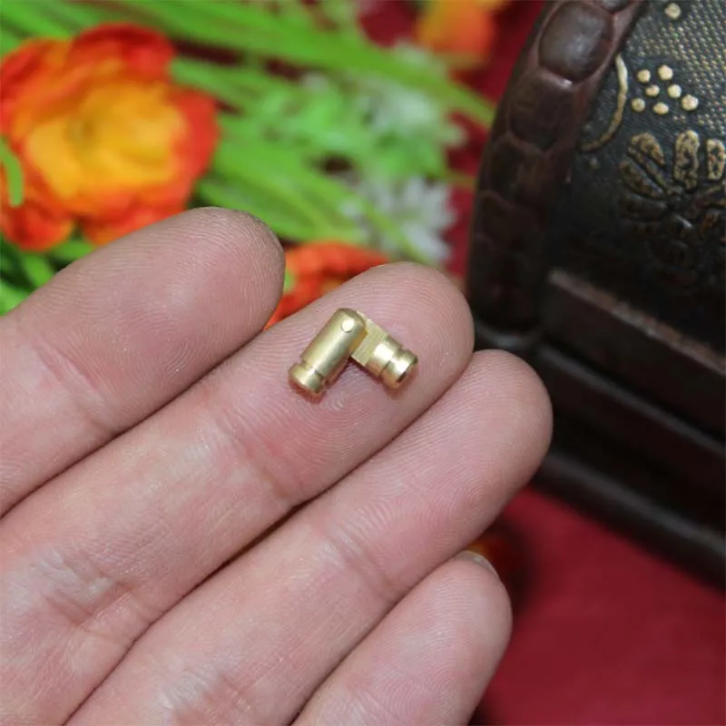 20 шт 4*15 мм латунные цилиндрические дверные петли болты антикварные винтажные