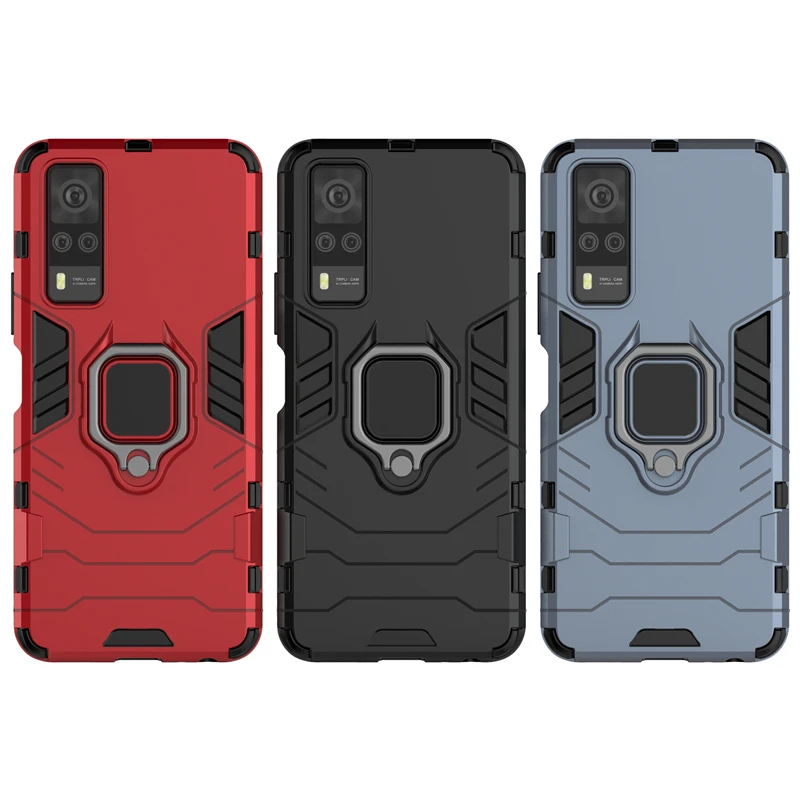 For Capas Vivo Y31 Case For Vivo Y31 Cover Hard Armor Magnetic Phone Case Bumper PC Shockproof Full Cover For Vivo Y31 Fundas