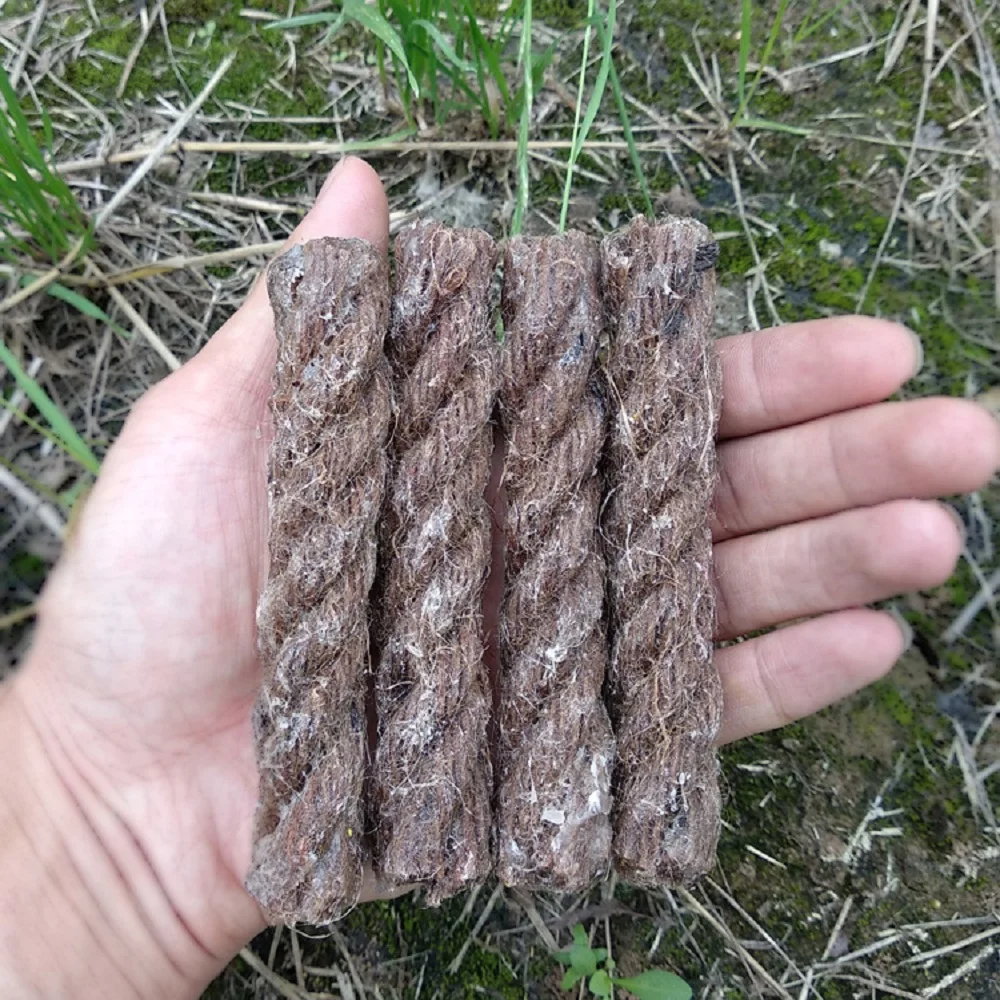 

4Pcs Outdoor Survival Camping Waterproof Fire Lighter Waxed Ropes Waxed hemp Twine Cord Cigarette Lighter Candle