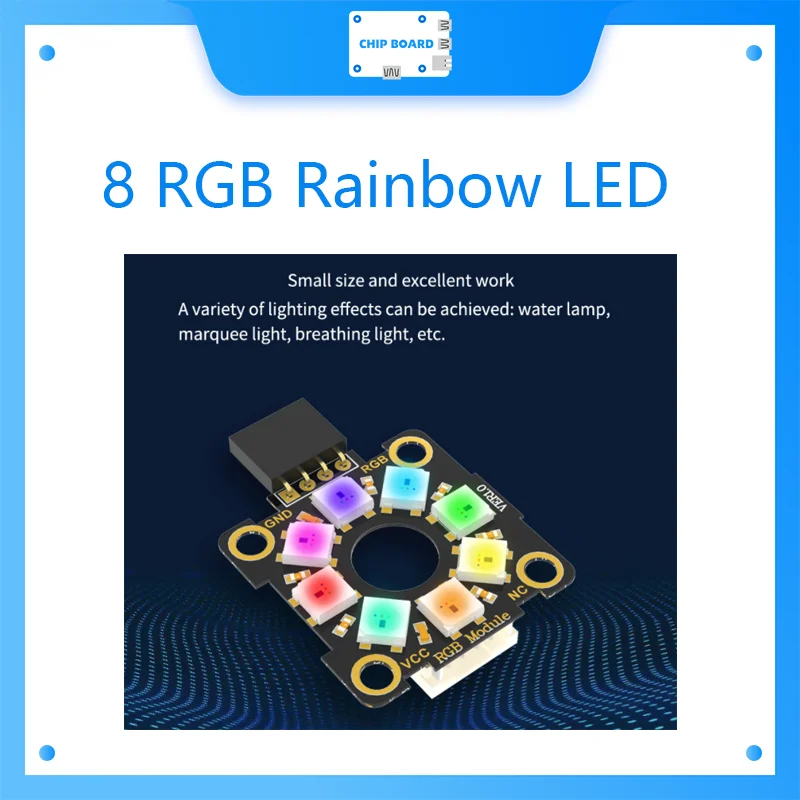 Yahboom TX1812C programmable Light Disc with 8 SMD RGB LED for DIY Educational sensor kit