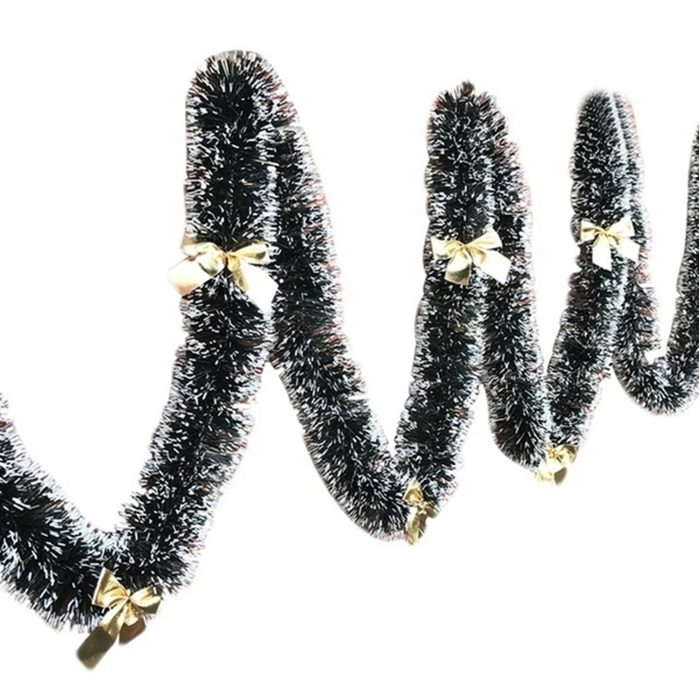 2 м рождественские украшения подвески лук Бар Топы лента гирлянда Рождественская