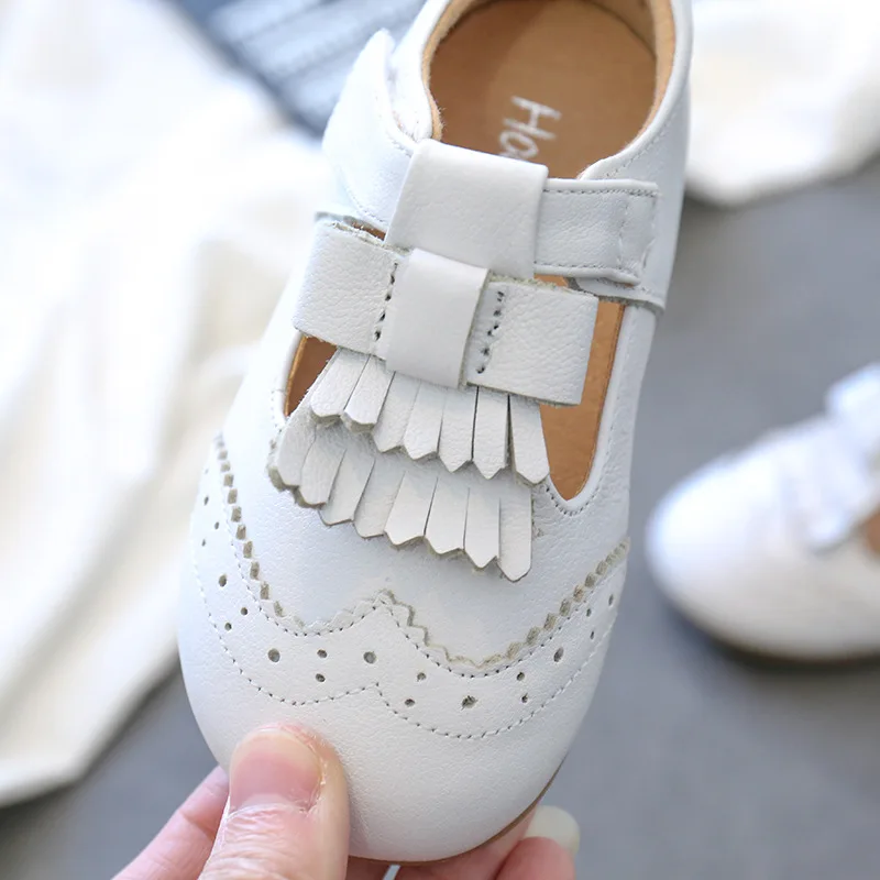 Новинка Сезон весна Обувь с бантом для маленьких девочек принцессы малышей