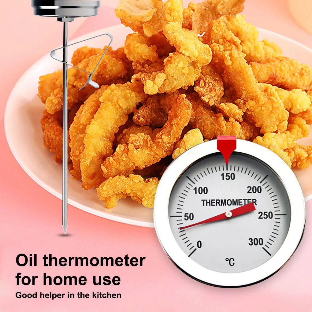 

Stainless Steel Frying Cooking Thermometer Food Meat BBQ Grill Cooking BBQ Probe Thermometer Food Meat Gauge 200 Centigrade