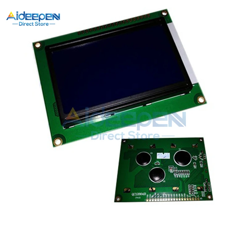 Модуль ЖК-дисплея с подсветкой ST7920 IIC I2C SPI для 3D принтера Arduino Raspberry Pi STM32 5 в